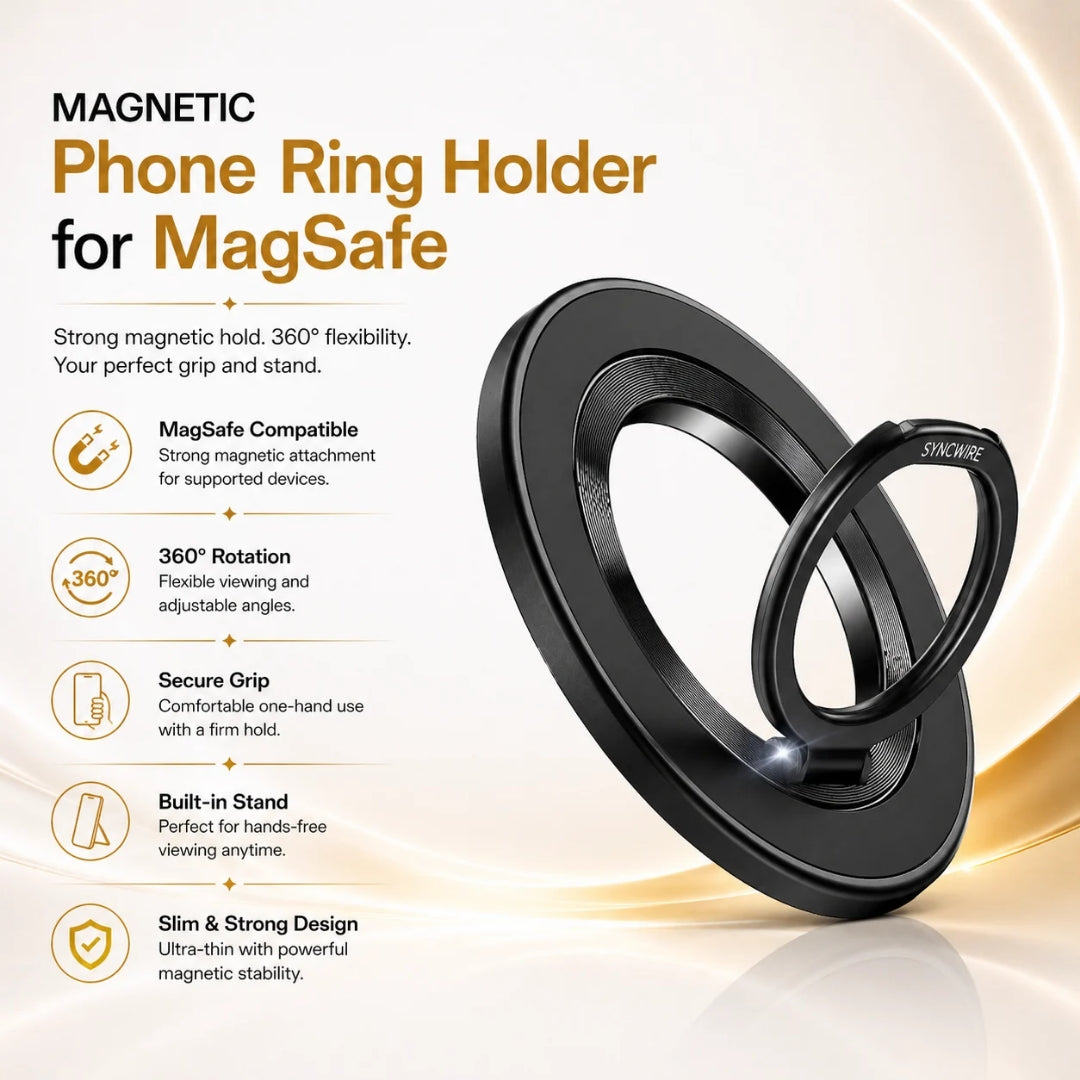 Magnetic Phone Ring Holder for MagSafe
