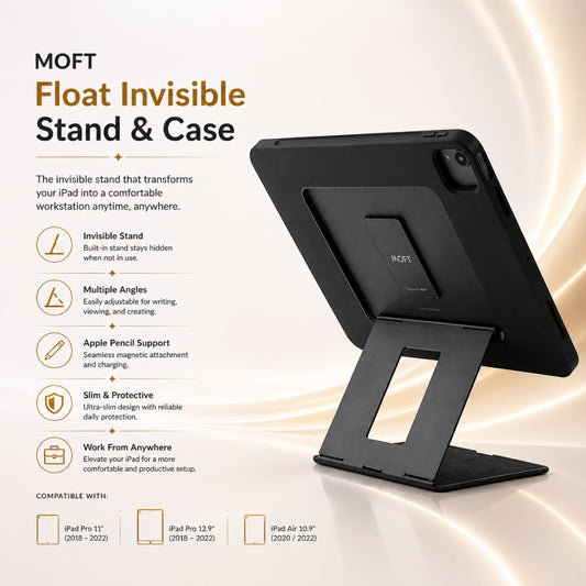 حامل وحافظة MOFT Float Invisible لجهاز آيباد