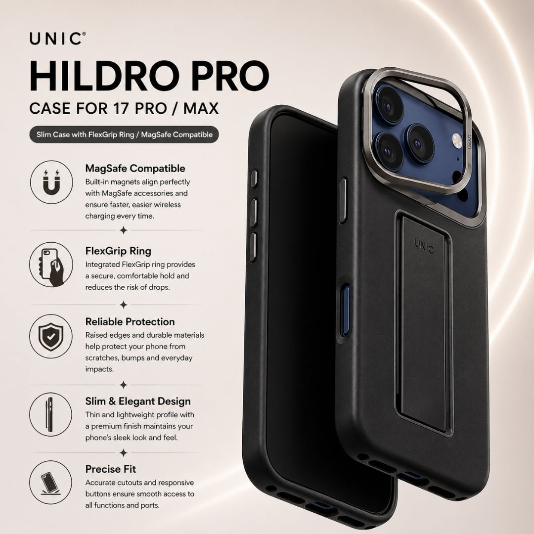 جراب UNIC Hildro Pro (آيفون 17 برو / برو ماكس)