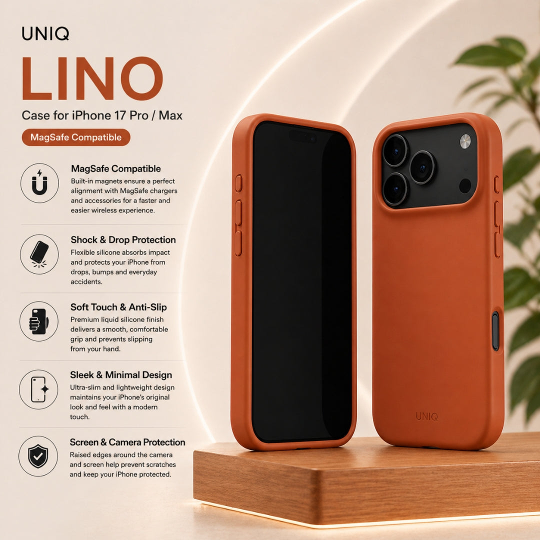 UNIQ Lino Case for iPhone 17 Pro/Max (MagSafe)
