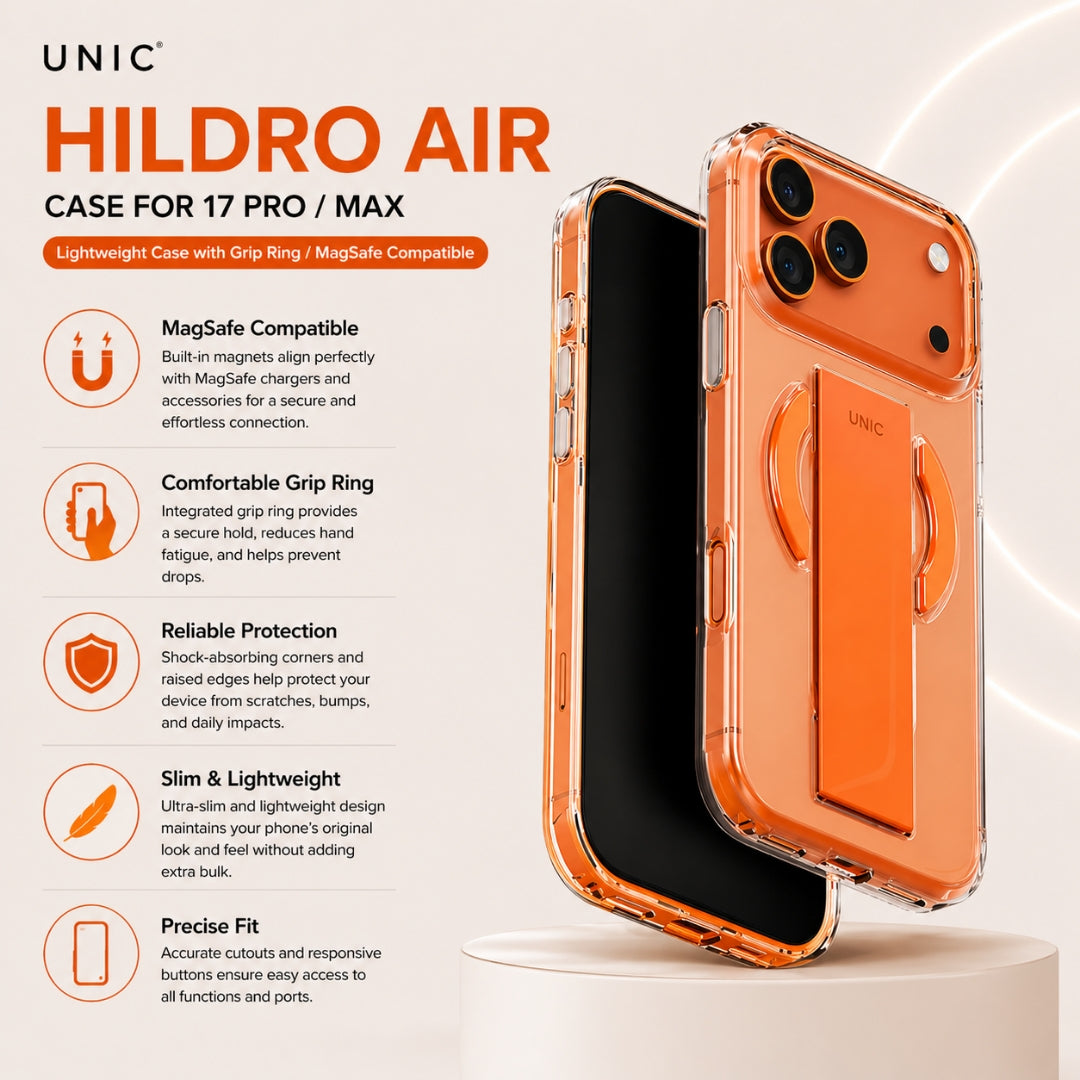 جراب Uniq Heldro Air لهاتف iPhone 17 Pro/Max