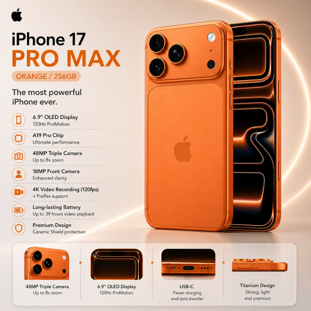 iPhone 17 Pro Max 256GB - Orange